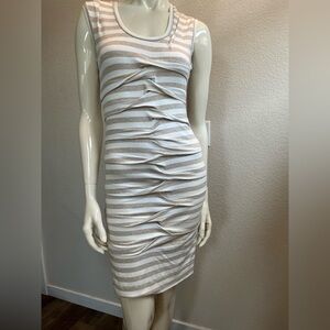 Nicole by Nicole Miller Strapless Ruched Sheath Dress White